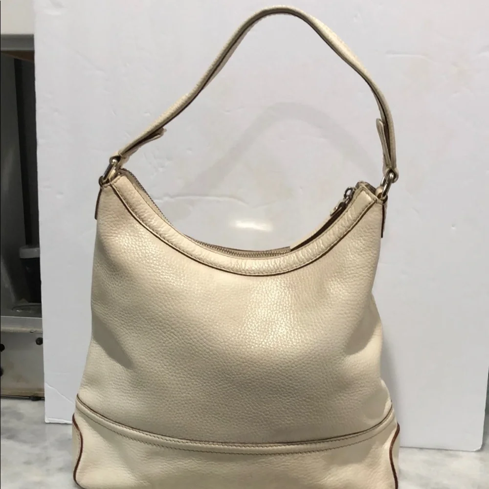 Kate Spade Hudson Pebble Leather Large Hobo Bag Cream/Off White in EUC - Picture 3 of 16